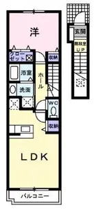 クラール アンジュA【2階】の間取り