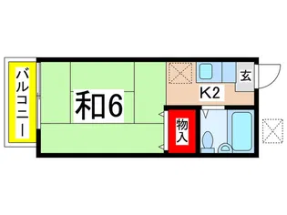 プランドール新百合【2階】の間取り