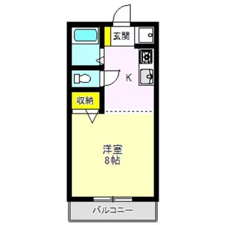 ユーハイツ【1階】の間取り