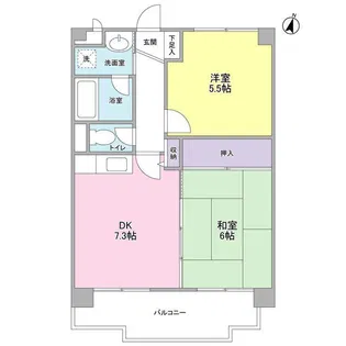 サンコール青葉台【2階】の間取り