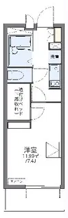 レオパレスサン グロアール【3階】の間取り