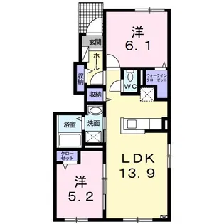 シリンクス M【1階】の間取り