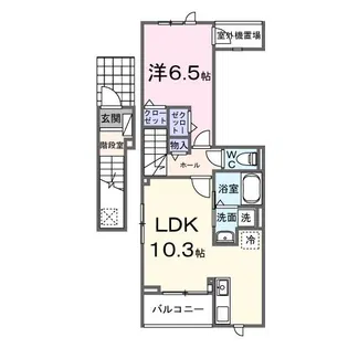 ヒカルサ狭山【2階】の間取り