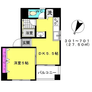 エポーレ【4階】の間取り