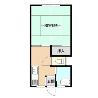 第二川口荘【2階】の間取り