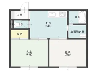 コーポYOU(ヨウ)(2月末退去予定)【2階】の間取り