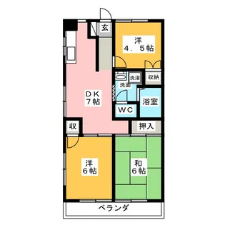 サニーヒルII【2階】の間取り