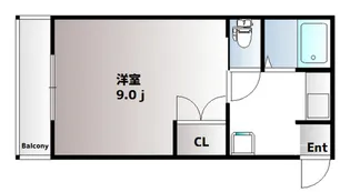 ラ・パルテール福富 壱番館【4階】の間取り