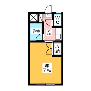 HKビル穂波【1階】の間取り