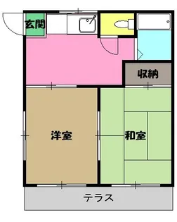 第3キクヤコーポ【2階】の間取り