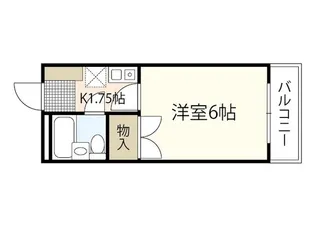 庚午パールマンション【3階】の間取り