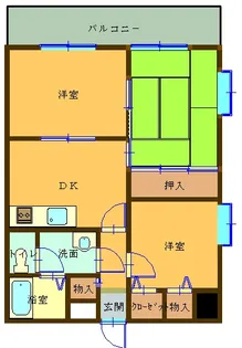 敷田ビル【3階】の間取り