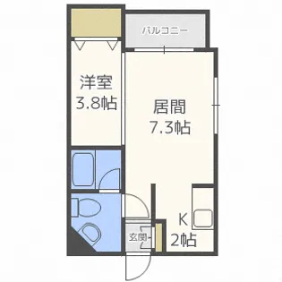 グランメール弘道館第2【3階】の間取り