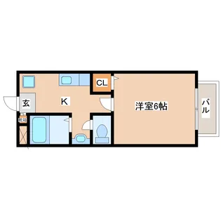 オリーブハウス【1階】の間取り