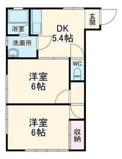 ティーズAOKI【1階】の間取り