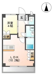 Esフォーレ美田園【5階】の間取り