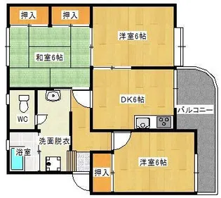 森住マンション【2階】の間取り