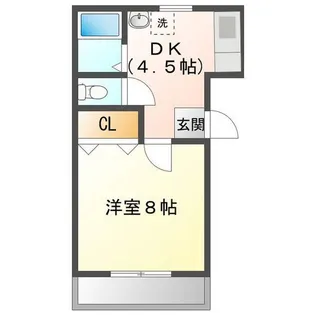 ハイツもみの木 A棟【2階】の間取り