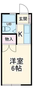 シャトーレ中里【2階】の間取り