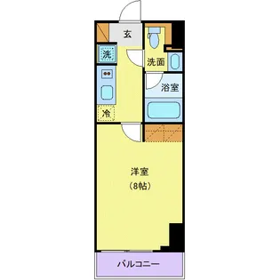 プライムメゾン千葉新町【4階】の間取り