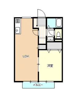 サンライフ黒川 A【2階】の間取り
