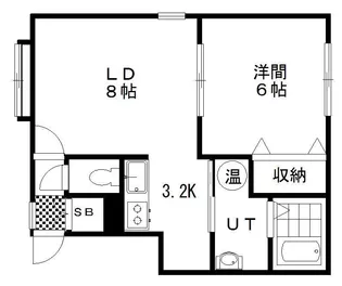 1LDKの間取り画像