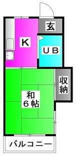 コゴシハイツ【1階】の間取り