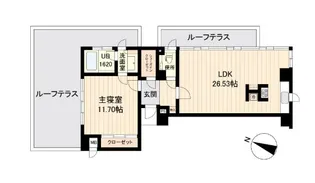 エスティメゾン白金台【6階】の間取り