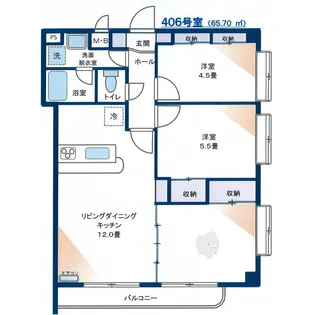 LIVE【3階】の間取り