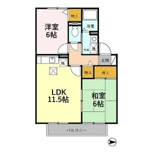 ラフィネ・スターブル【1階】の間取り