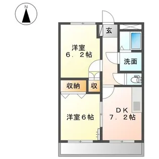 エクシード【2階】の間取り
