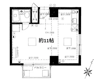 日本橋サマリヤシティハイツ【2階】の間取り