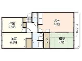 3LDKの間取り画像