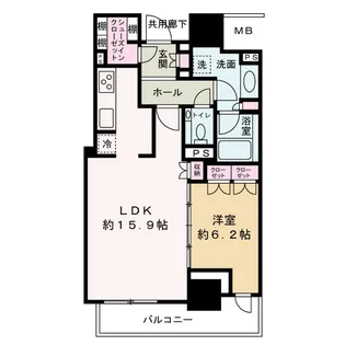 ザ・セントラルマークタワー【7階】の間取り
