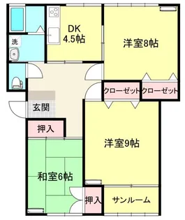 ハイツパリッシュ【1階】の間取り