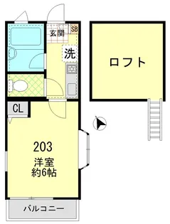 クレシェンドM【2階】の間取り