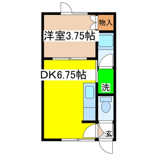 コーポアルファ【1階】の間取り