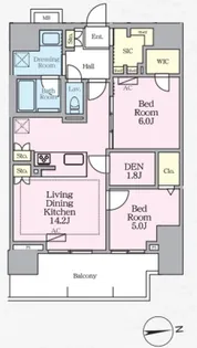 LUXENA八王子寺町【9階】の間取り