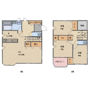 長野県長野市大字安茂里伊勢宮【一戸建】の間取り