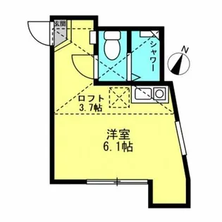 神奈川県横浜市金沢区六浦1【アパート】の間取り