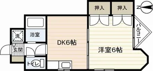 第2ホウライツルハウス【4階】の間取り