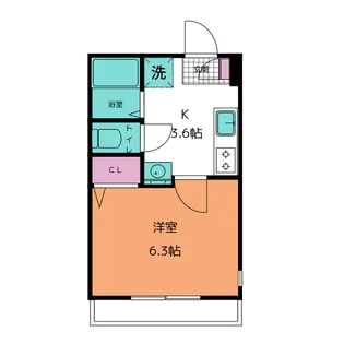 ベルウィング大泉【2階】の間取り