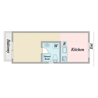 玉川台のアパートメント【3階】の間取り