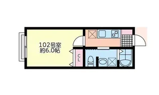JCOME白楽【1階】の間取り