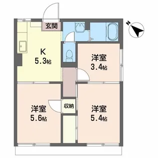 イーストコーヨーKEN【1階】の間取り