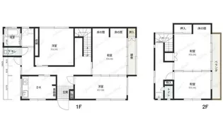 神奈川県南足柄市飯沢【一戸建】の間取り