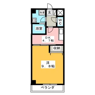 グレイス第8マンション【4階】の間取り