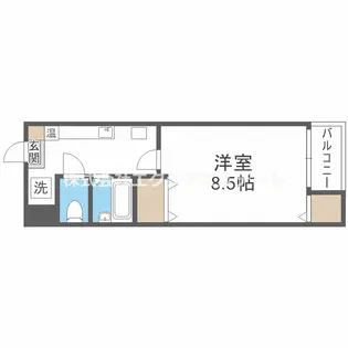 矢田健商店中ノ棟マンション【2階】の間取り