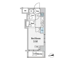グレース早稲田【10階】の間取り