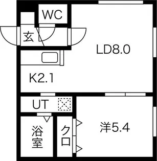 北海道札幌市白石区菊水五条3【マンション】の間取り